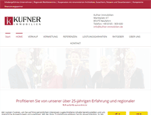 Tablet Screenshot of kufner-immobilien.de